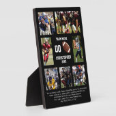 Plaque Photo Football 7 photo collage team name (Côté)