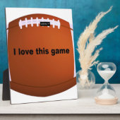 Plaque Photo football américain (Côté)