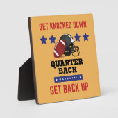 Plaque Photo Football américain (Recto)