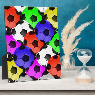 Plaque Photo Football américain multicolore ou football
