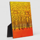 Plaque Photo Forêt d'automne dorée (Côté)