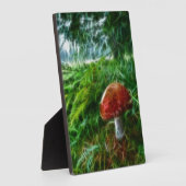Plaque Photo Forêt fractale des champignons (Côté)