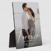 Plaque Photo Forever a une belle bague Photo Fiançailles Modern (Côté)