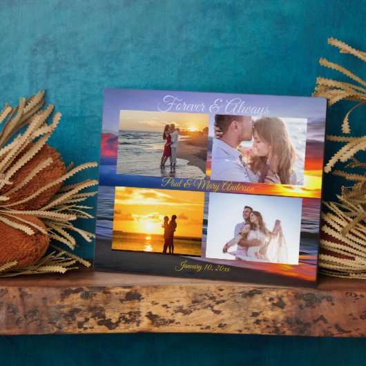 Plaque Photo Forever & Always Sunset 1739 (Côté)