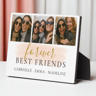 Plaque Photo Forever Best Friends Photo Collage Amitié Cadeau