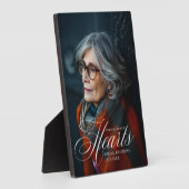 Plaque Photo "Forever in Our Hearts" Photo Funeral Memorial (Côté)