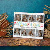 Plaque Photo Forever Loved Kids Photo Collage (Côté)
