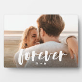Plaque Photo Forever superposition de script Couples personnali (Devant)