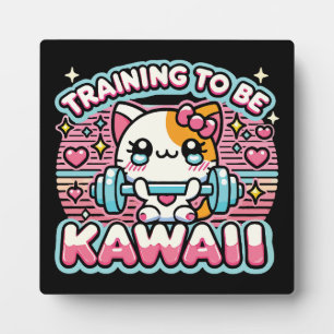Plaque Photo Formation à Be Kawaii - Cute drôle Anime Gym Chat