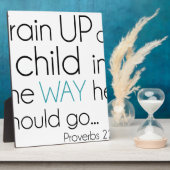 Plaque Photo Former un enfant... (Côté)