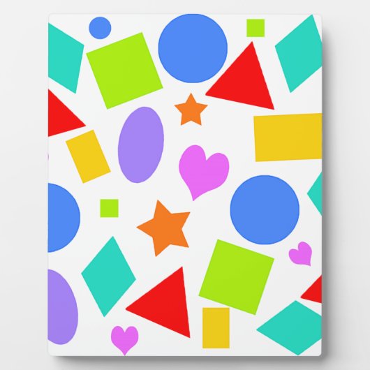 Plaque Photo Formes et couleurs (Devant)