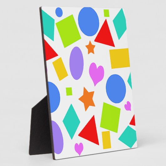 Plaque Photo Formes et couleurs (Côté)