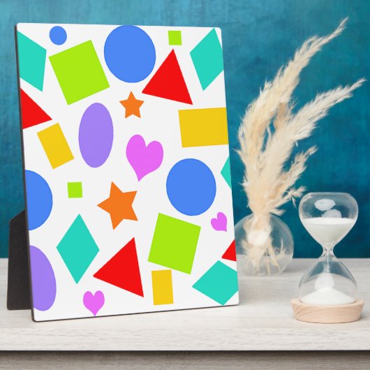 Plaque Photo Formes et couleurs (Côté)
