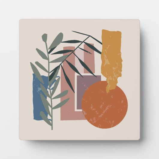 Plaque Photo Formes Et Étapes patinées (Devant)