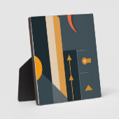 Plaque Photo Formes géométriques modernes (Recto)