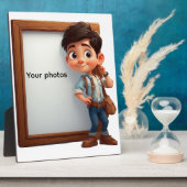 Plaque Photo Fotoframe-Design mit Jungen - Heb deinen Moment (Côté)