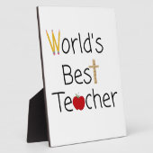 Plaque Photo Fournitures de la meilleure école de Cool du monde (Côté)