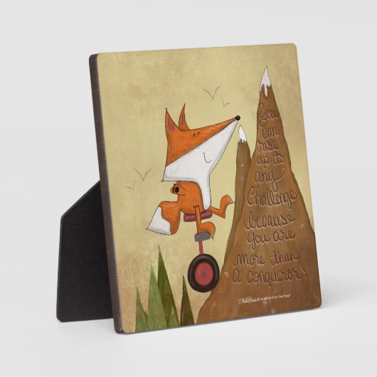 Plaque Photo Fox Unicyclist-Plus qu'un conquérant (Recto)