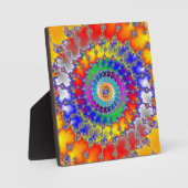 Plaque Photo Fractale psychédélique (Recto)