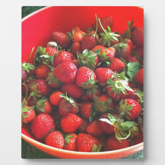 Plaque Photo Fraises (Devant)
