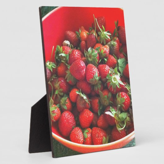 Plaque Photo Fraises (Côté)