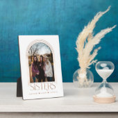 Plaque Photo Frame Arc moderne élégante Soeurs garde-photo (Côté)