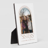 Plaque Photo Frame Arc moderne élégante Soeurs garde-photo (Côté)