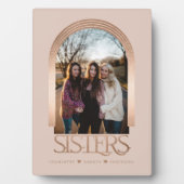 Plaque Photo Frame Arc moderne élégante Soeurs garde-photo (Devant)