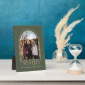 Plaque Photo Frame Arc moderne élégante Soeurs garde-photo (Côté)