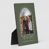 Plaque Photo Frame Arc moderne élégante Soeurs garde-photo (Côté)