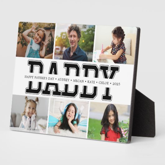 Plaque Photo Frame Picture Photo Custom Daddy Father's Day (Côté)