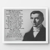 Plaque Photo Frederic Bastiat Anti-socialisme (Devant)
