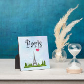 Plaque Photo French Paris with Eiffel Tower (Insitu)