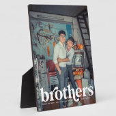 Plaque Photo Frères | Photo personnalisée moderne à cadre compl (Côté)