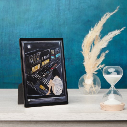 Plaque Photo Friday Night Painting by Alfred Fox (Côté)