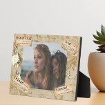 Plaque Photo Friend Photo Don Journal de découpage Vintage<br><div class="desc">Cette conception peut être personnalisée en choisissant l'option Modifier la conception. Vous pouvez également transférer sur d'autres objets. Contactez-moi à l'adresse colorflowcreations@gmail.com ou utilisez l'option conversation en haut de la page si vous souhaitez avoir cette conception sur un autre produit ou avez besoin d'aide. Voir d'autres de mes dessins ou...</div>