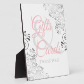 Plaque Photo Frills d'argent rose pâle Cadeaux de mariage et ca (Côté)