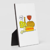 Plaque Photo Fromage Magasin Supermarché Limburger Cartoon Desk (Côté)