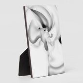 Plaque Photo Frozen : gris Abstrait, blanc et noir (Côté)