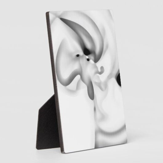 Plaque Photo Frozen : gris Abstrait, blanc et noir (Côté)