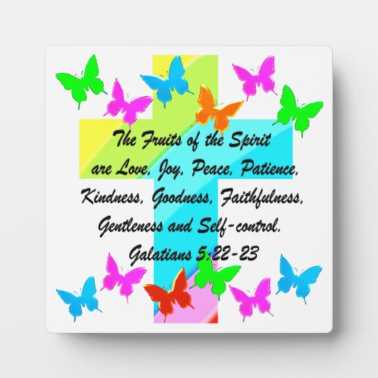 PLAQUE PHOTO FRUIT CHRÉTIEN DE L'ESPRIT (Devant)