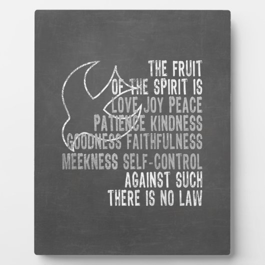 Plaque Photo Fruit de la Spirit Chalkboard (Devant)