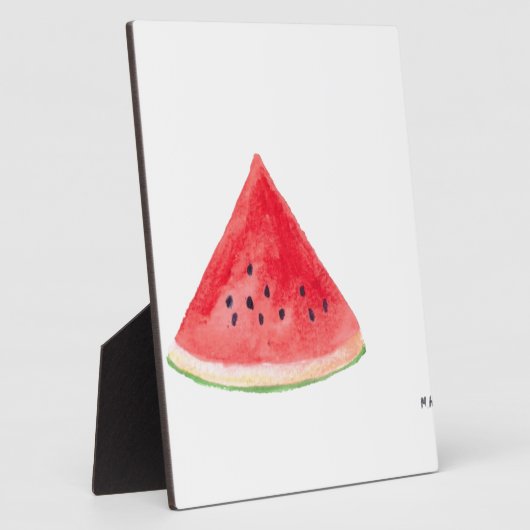 Plaque Photo Fruit de pastèque juteux (Côté)