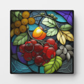 Plaque Photo Fruits de variété en verre teint (Devant)