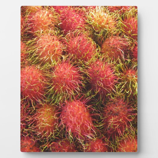 Plaque Photo Fruits tropicaux Rambutan (Devant)