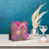 Plaque Photo Fuchsia et Gold Florals (Insitu)