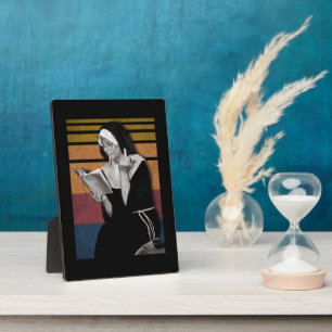 Plaque Photo Fumer les soeurs style rétro