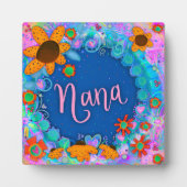Plaque Photo Fun Floral Daisies Nana Inspirivity (Devant)