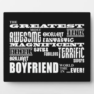 Plaque Photo Fun Gifts for Boyfriends : Greatest Boyfriend