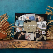 Plaque Photo Fun moderne Yearly Family Keepsaké photo Collage (Côté)